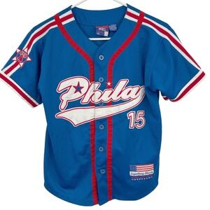 Philadelphia 76ers Phila #15 Jersey Youth M Legendary Classic Underdawg